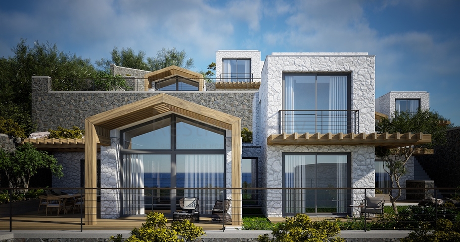 Отдельно стоящие виллы с уникальной архитектурой в районе Гюмюшлюк