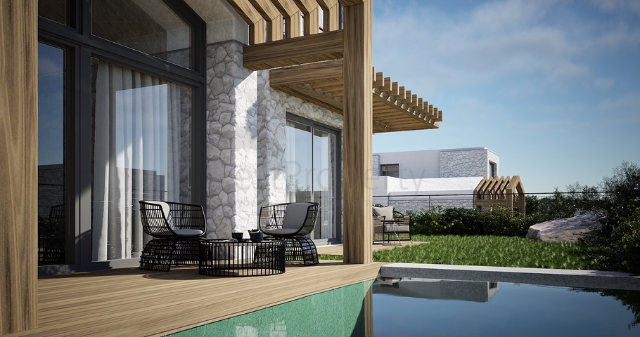 Отдельно стоящие виллы с уникальной архитектурой в районе Гюмюшлюк