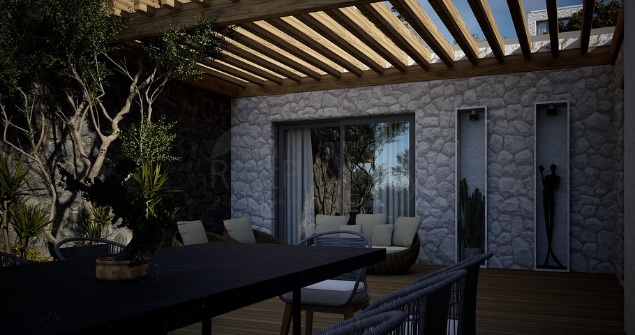 Отдельно стоящие виллы с уникальной архитектурой в районе Гюмюшлюк