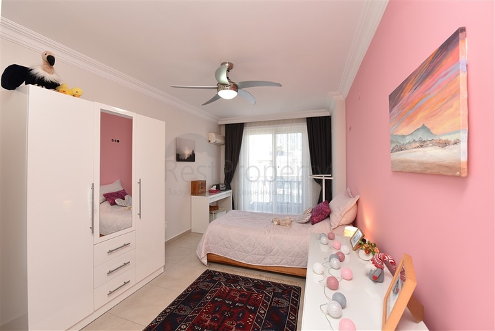 Квартира в 300 метрах до моря в популярном среди туристов районе Махмутлар