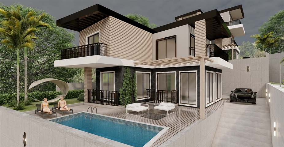 Виллы в районе Джикджилли с потрясающими панорамными видами