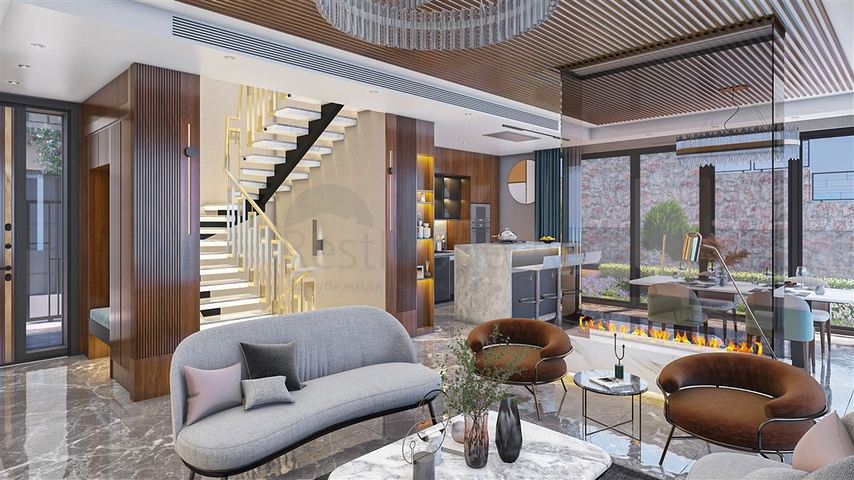 Новый проект вилл в районе Бекташ в самом центре Алании