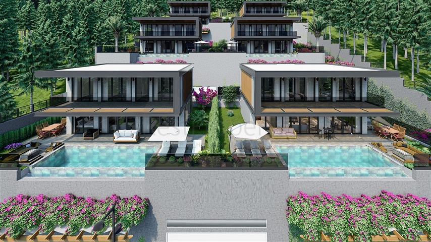 Новый проект вилл в районе Бекташ в самом центре Алании