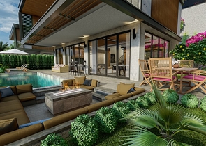 Новый проект вилл в районе Бекташ в самом центре Алании