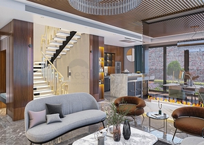 Новый проект вилл в районе Бекташ в самом центре Алании