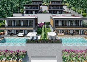 Новый проект вилл в районе Бекташ в самом центре Алании