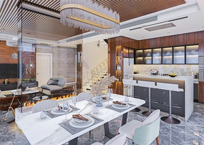 Новый проект вилл в районе Бекташ в самом центре Алании