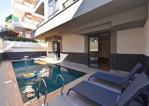 Пентхаус в новом комплексе с видом на море рядом с пляжем Клеопатра