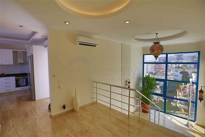 Пентхаус 3+2 с панорамными видами в центральном районе Джикджилли 