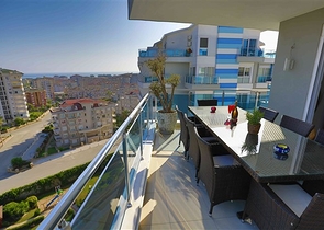 Пентхаус 3+2 с панорамными видами в центральном районе Джикджилли 