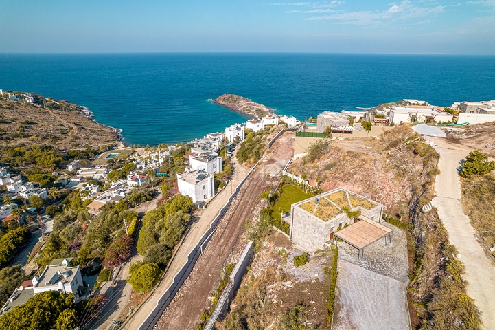 Стильные виллы в современном дизайне с видом на море в районе Ялыкавак