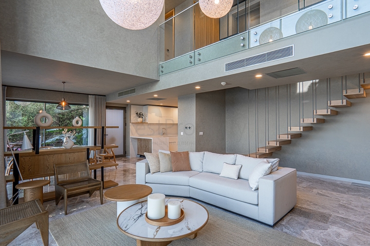 Стильные виллы в современном дизайне с видом на море в районе Ялыкавак