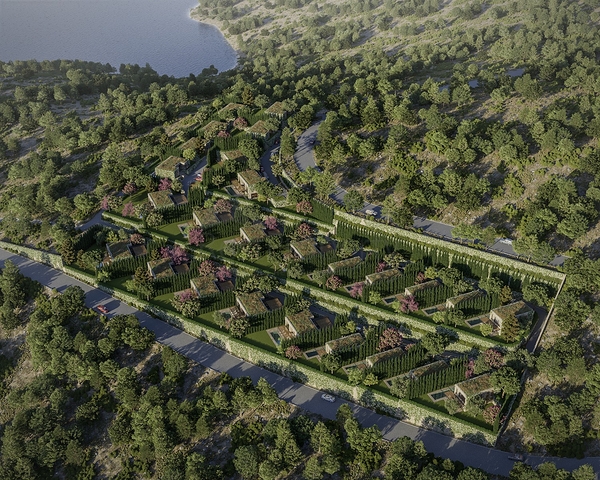 Стильные виллы в современном дизайне с видом на море в районе Ялыкавак