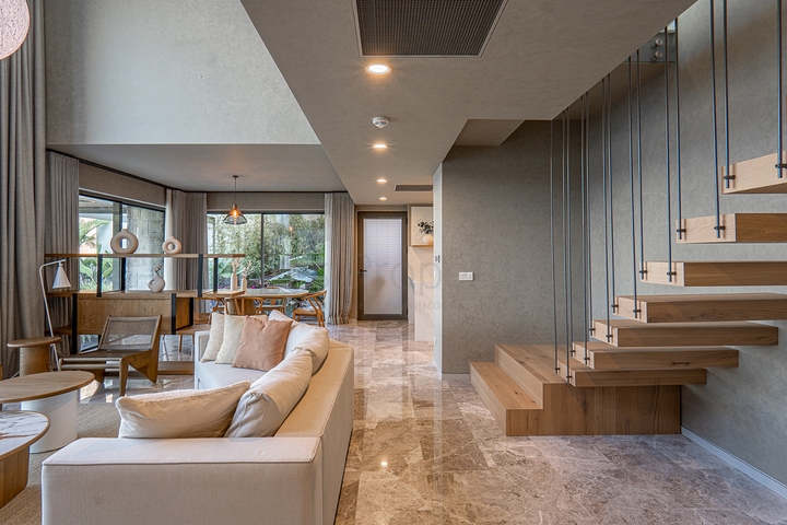 Стильные виллы в современном дизайне с видом на море в районе Ялыкавак