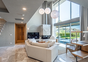 Стильные виллы в современном дизайне с видом на море в районе Ялыкавак