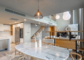 Стильные виллы в современном дизайне с видом на море в районе Ялыкавак