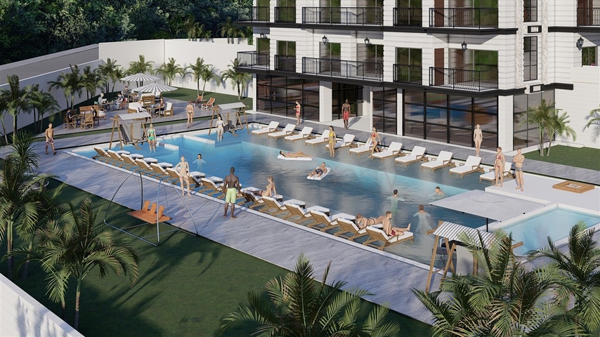 Двухкомнатная квартира в новом доме в районе Авсаллар