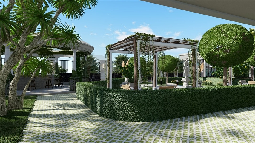 Элитный жилой комплекс вблизи моря на начальном этапе строительства