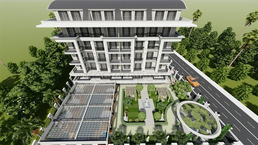 Элитный жилой комплекс вблизи моря на начальном этапе строительства