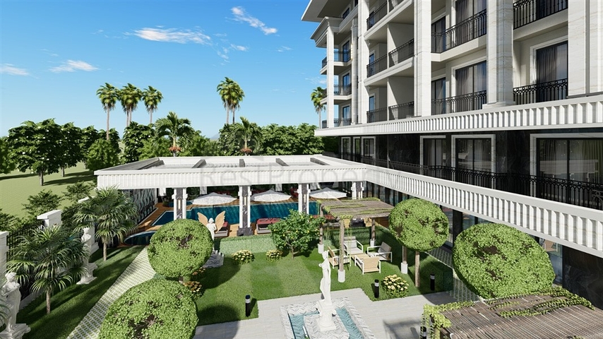 Элитный жилой комплекс вблизи моря на начальном этапе строительства