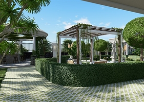 Элитный жилой комплекс вблизи моря на начальном этапе строительства