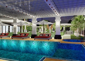 Элитный жилой комплекс вблизи моря на начальном этапе строительства