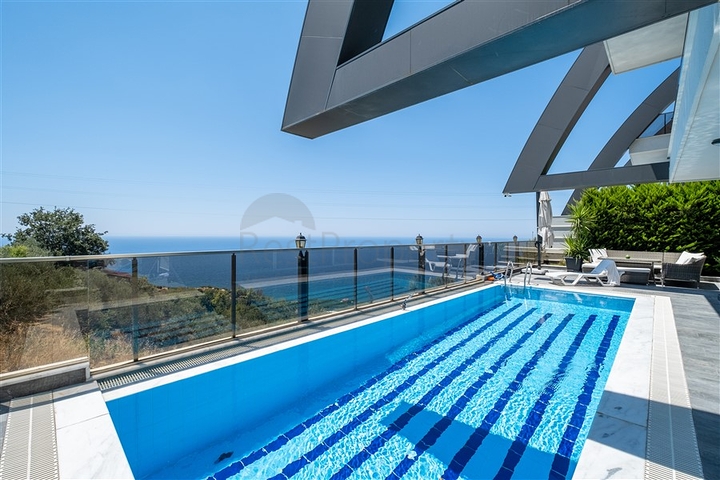 Вилла 3+1  с панорамным видом в районе Каргыджак