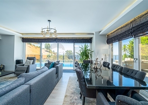 Вилла 3+1  с панорамным видом в районе Каргыджак