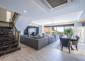 Вилла 3+1  с панорамным видом в районе Каргыджак