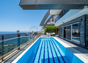 Вилла 3+1  с панорамным видом в районе Каргыджак