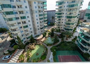 Апартаменты 2+1 в районе Тосмур в 200 м от моря 