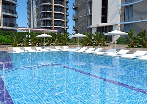 Квартира 1+1 от известного застройщика в 200 м от моря в районе Тосмур