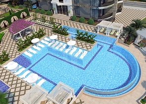 Квартира 1+1 от известного застройщика в 200 м от моря в районе Тосмур