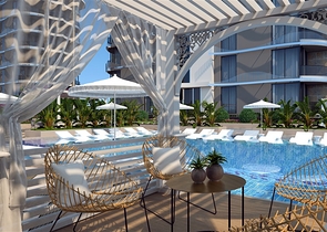 Квартира 1+1 от известного застройщика в 200 м от моря в районе Тосмур