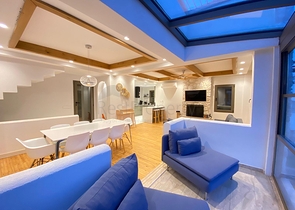 Отдельно стоящая вилла 4+1 с видом на море и город в бухте Бордакчи, Бодрум