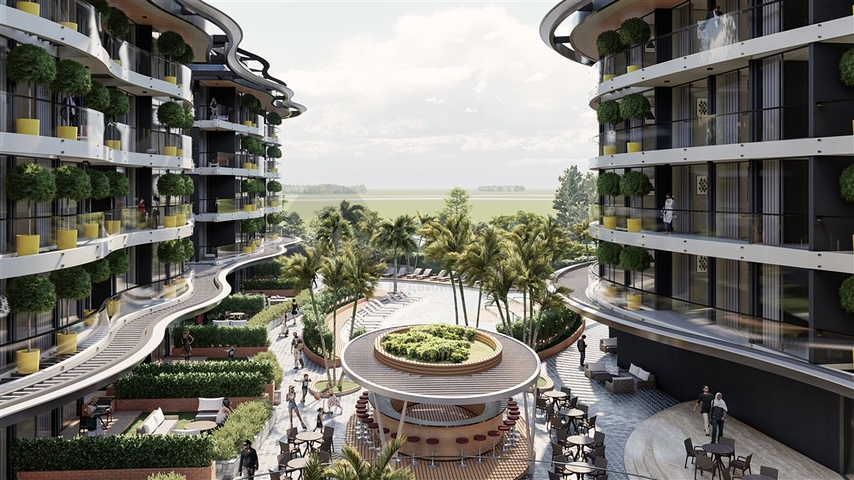 Масштабный инвестиционный проект в районе Оба в 300 м от моря