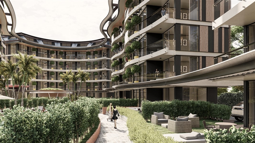 Масштабный инвестиционный проект в районе Оба в 300 м от моря