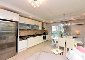 Квартира 2+1 в комплексе с большой зеленой территорией в центральном районе Джикджилли