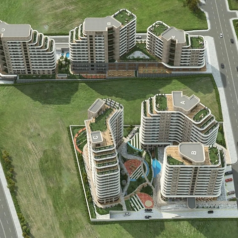 Инвестиционный проект на стадии строительства в районе Кючюкчекмедже