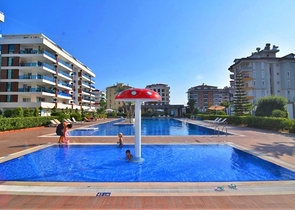 Большие апартаменты 1+1 в современном комплексе в районе Кестель