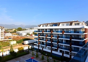 Большие апартаменты 1+1 в современном комплексе в районе Кестель