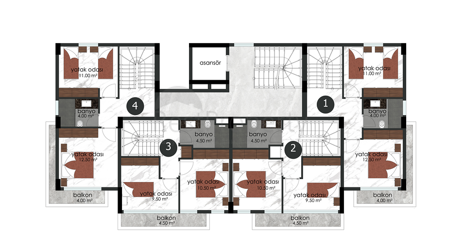 Инвестиционный проект в cамом центре Алании 