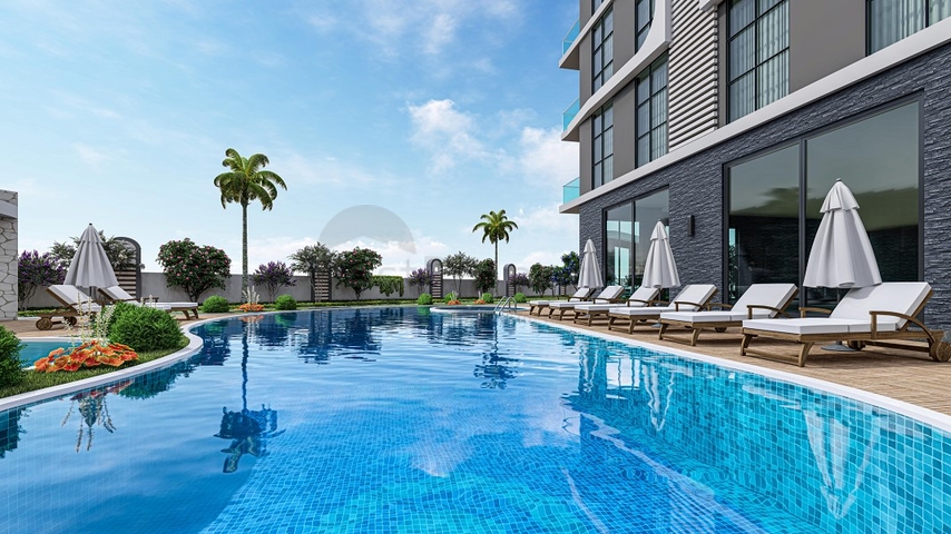 Квартира 1+1 в районе Махмутлар