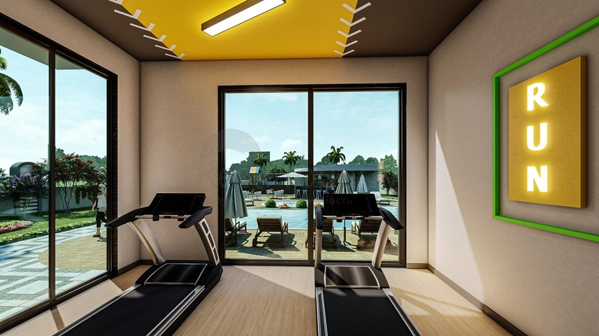 Квартира 1+1 в районе Махмутлар