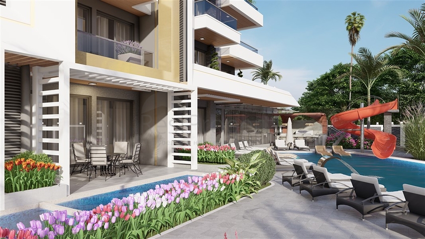 Комплекс в современном стиле в престижном районе Оба 