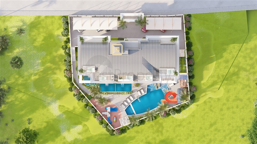 Комплекс в современном стиле в престижном районе Оба 