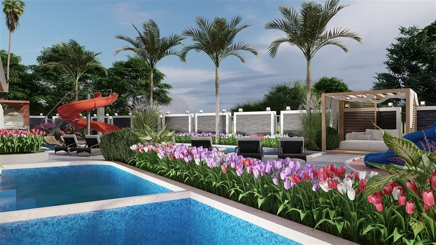 Комплекс в современном стиле в престижном районе Оба 