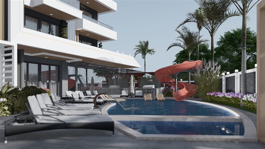 Комплекс в современном стиле в престижном районе Оба 