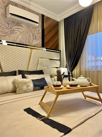 Апартаменты 2+1 в центре Алании с панорамным видом на море