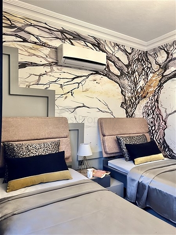 Апартаменты 2+1 в центре Алании с панорамным видом на море